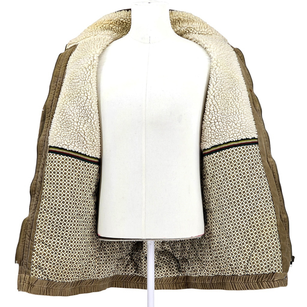 Americana Workwear Andy Johns Sherpa Lined Field Jacket Men M tan Ranch Coat - Picture 5 of 13